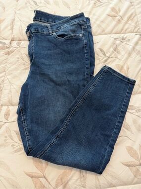 Maurices Women's Skinny Jeans in Dark Blue Wash